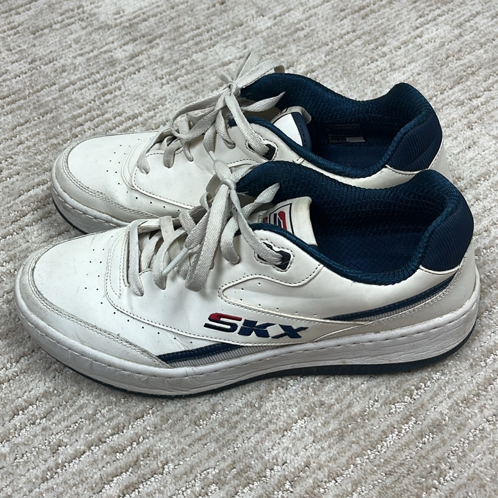 Skechers Court 92 Men’s 10.5 White Blue Retro Court Sneakers